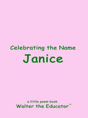 cover image of Celebrating the Name Janice